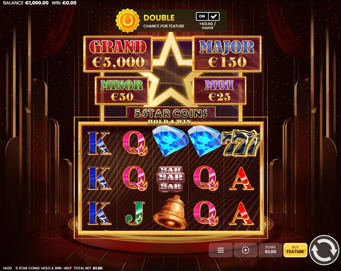 5 star coins: hold and win
