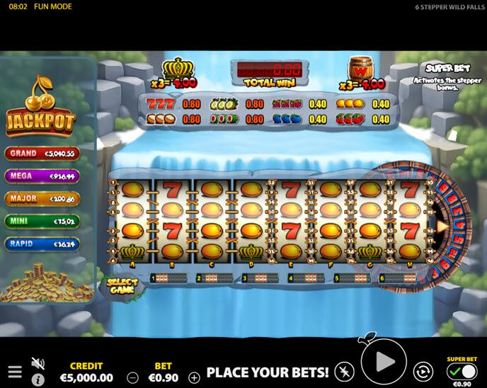 6 stepper wild falls