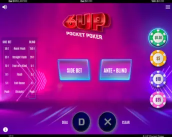 6 Up Pocket Poker