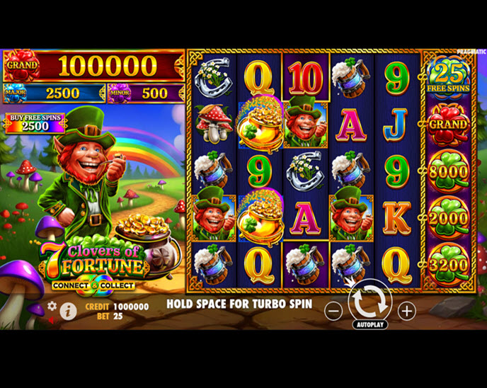 7 clovers of fortune
