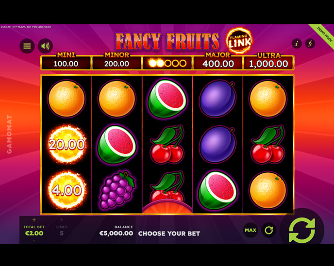 7 fancy fruits flaming link