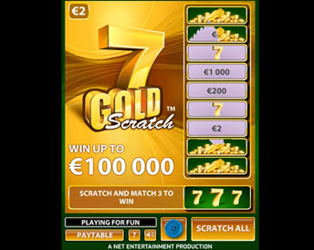 7 gold scratch