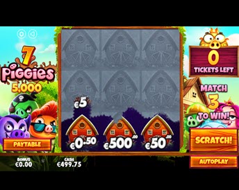7 piggies scratchcard