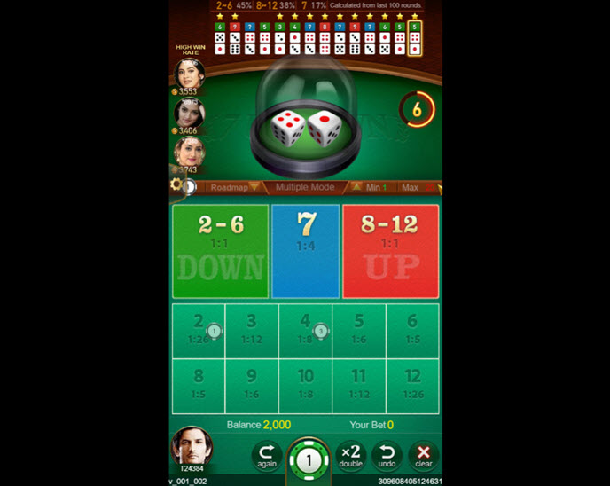 7 up 7 down (tada gaming)