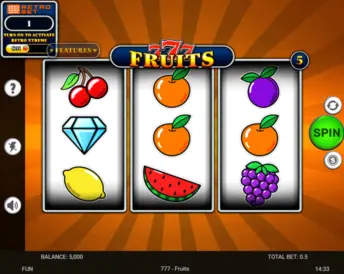 777 – Fruits