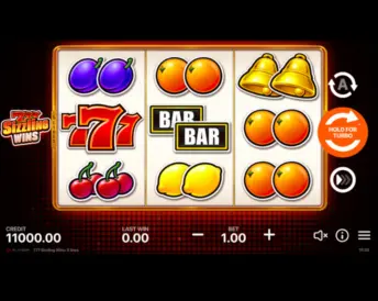 777 Sizzling Wins: 5 lines
