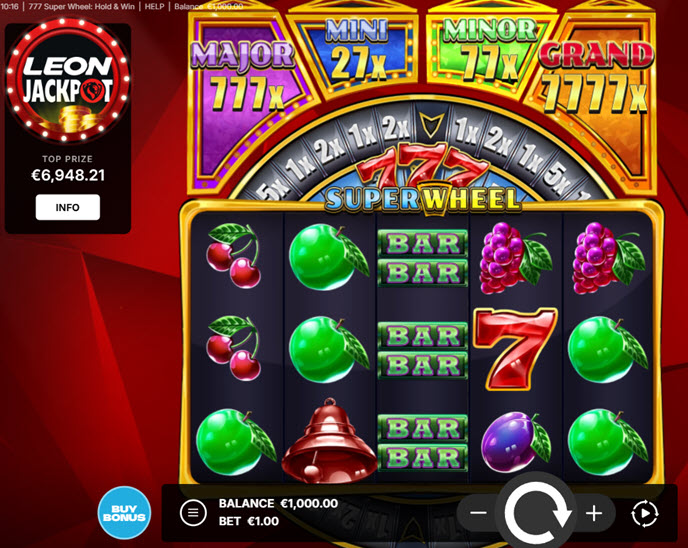 777 super wheel: hold & win