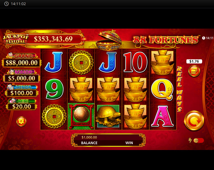 88 fortunes jackpot festival