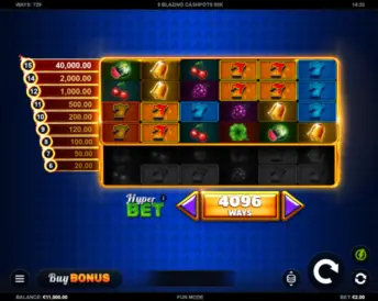 9 Blazing Cashpots 50k
