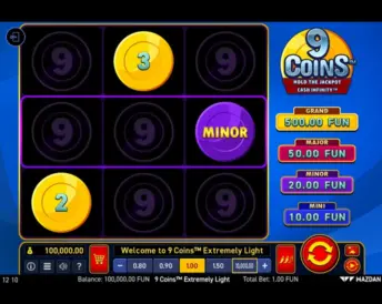 9 Coins Extremely Light