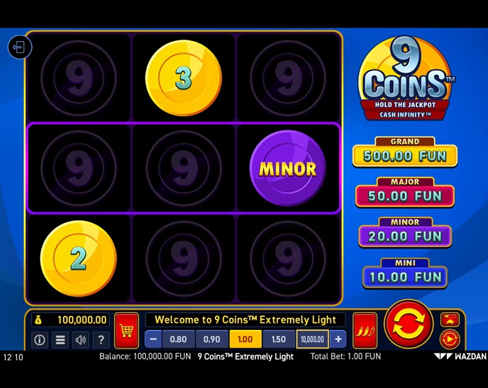 9 coins extremely light