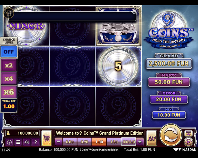 9 coins grand platinum edition