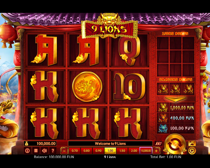 9 lions hold the jackpot