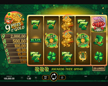 9 pots of gold