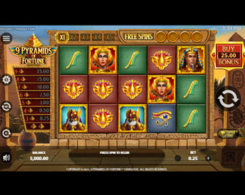 9 pyramids of fortune