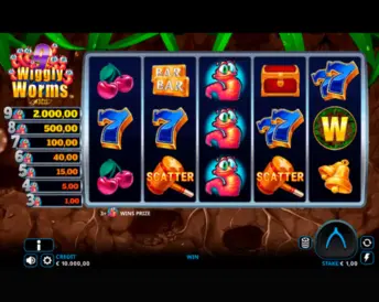 9 wiggly worms