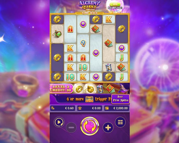 alchemy quest jackpot