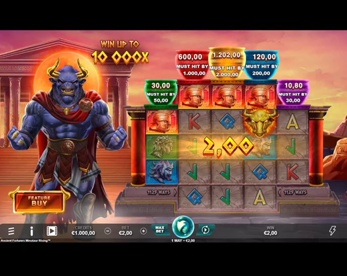 ancient fortunes minotaur rising