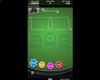 baccarat slider
