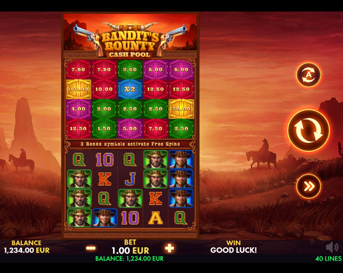 bandit’s bounty cash pool