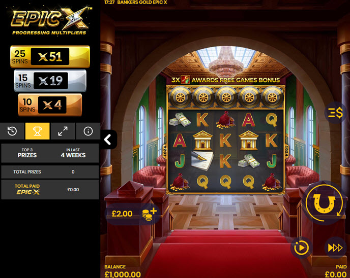 banker’s gold epic x