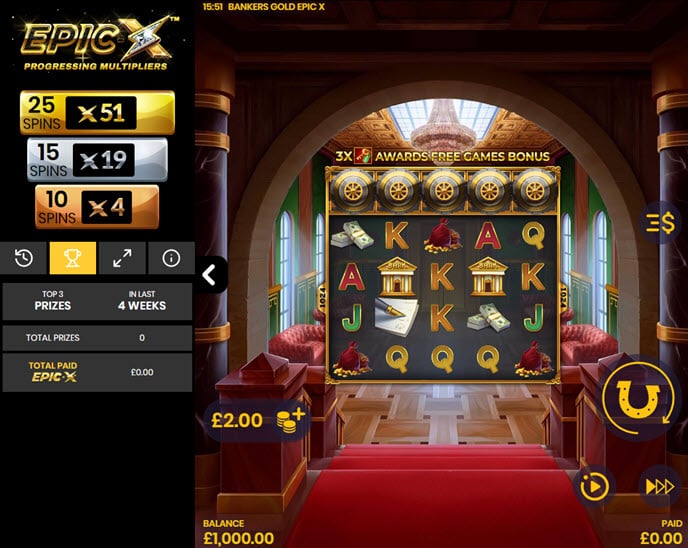 banker’s gold epic x