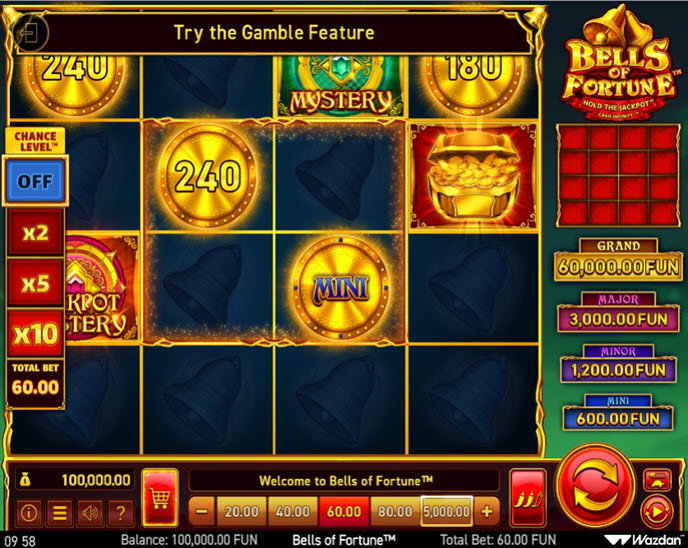 bells of fortune (wazdan)