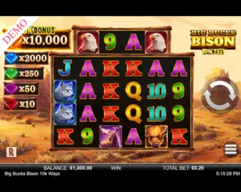 Big Bucks Bison 10k Ways