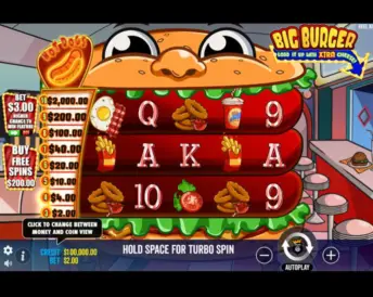 Big Burger Load it up with Extra Cheese