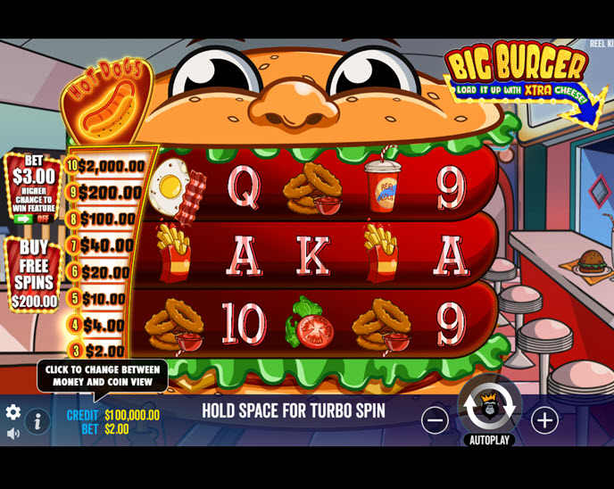 big burger load it up with extra cheese