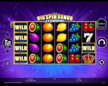 Big Spin Bonus Extra Spins