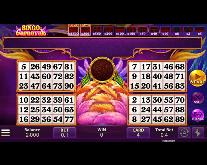 bingo carnaval