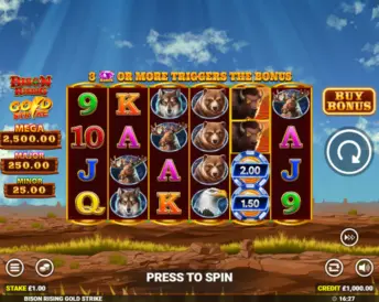 Bison Rising Gold Strike