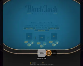 Blackjack Multipliers