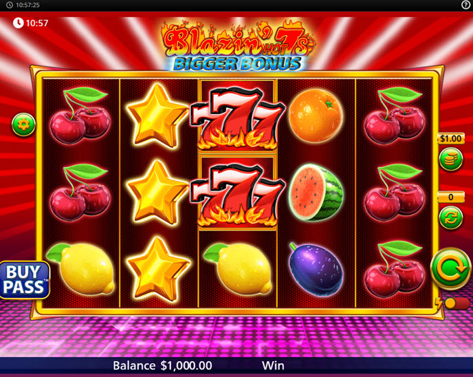 blazin hot 7’s bigger bonus