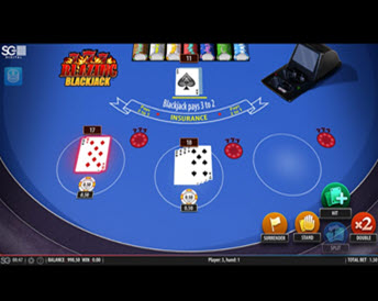 blazing 7s blackjack