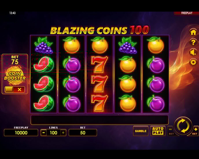 blazing coins 100