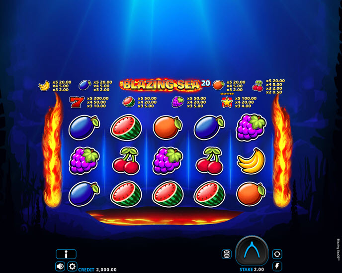 blazing sea 20