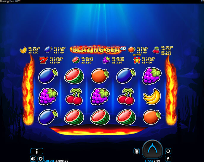 blazing sea 40