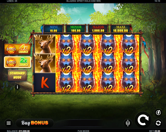 blazing spirit hold and win
