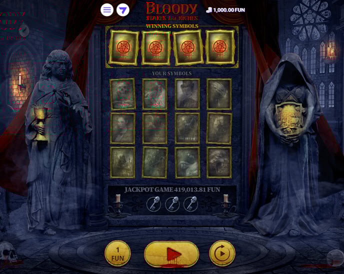 bloody stakes and riches