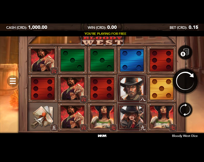 bloody west dice