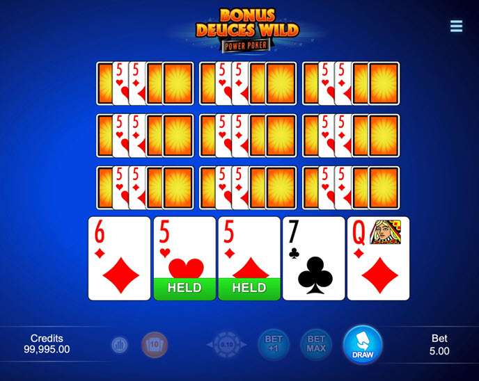 bonus deuces wild – power poker