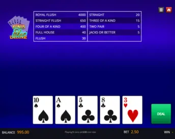 Bonus Poker Deluxe (Genii)