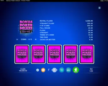 Bonus Poker Deluxe – Power Poker