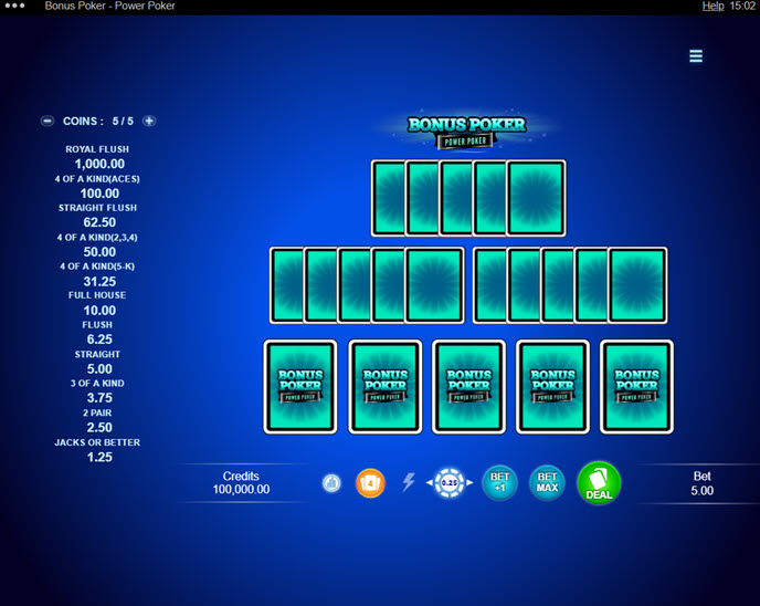 bonus poker – power poker