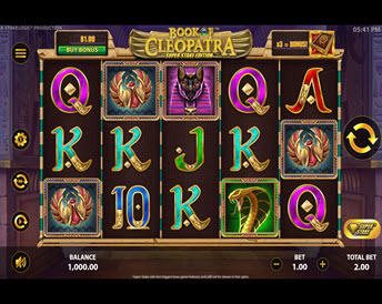 book of cleopatra super stake edition