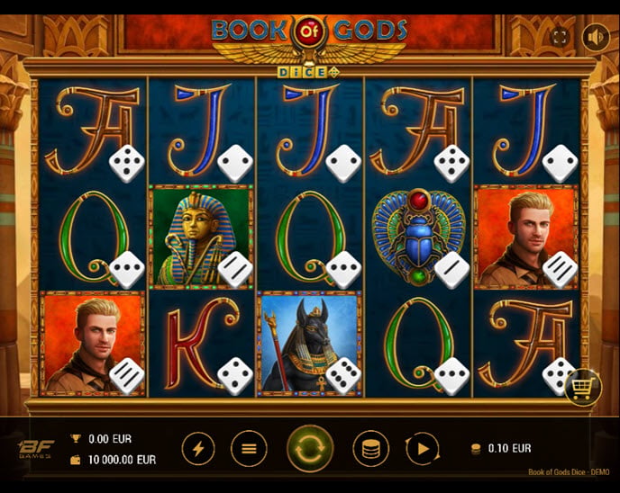 book of gods dice
