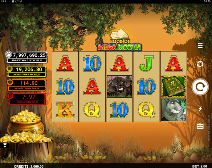 book of mega moolah