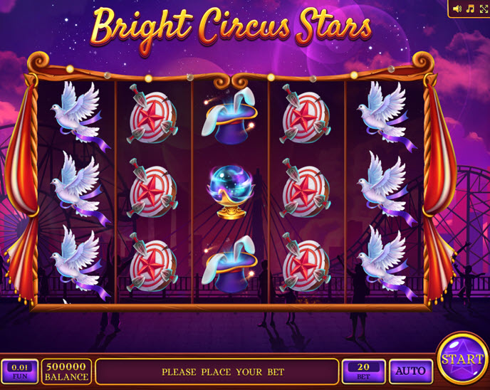 bright circus stars